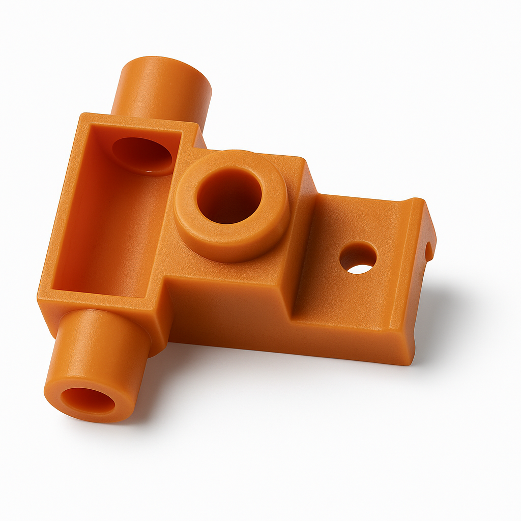 Industrial grade plastic component